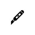 Stationery knife vector icon Royalty Free Stock Photo